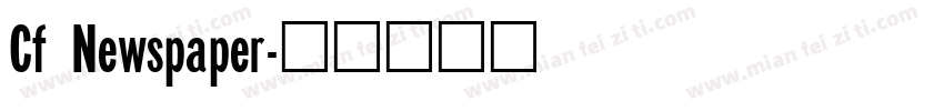 Cf Newspaper字体转换